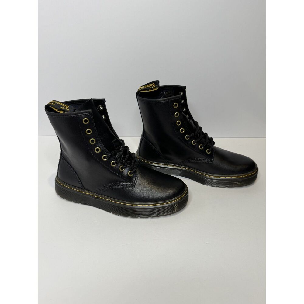 NWOT Doc Martens Zavala Lace Up Combat Ankle Boot Unisex 8L 7M AW004 Goth Punk - Picture 4 of 11